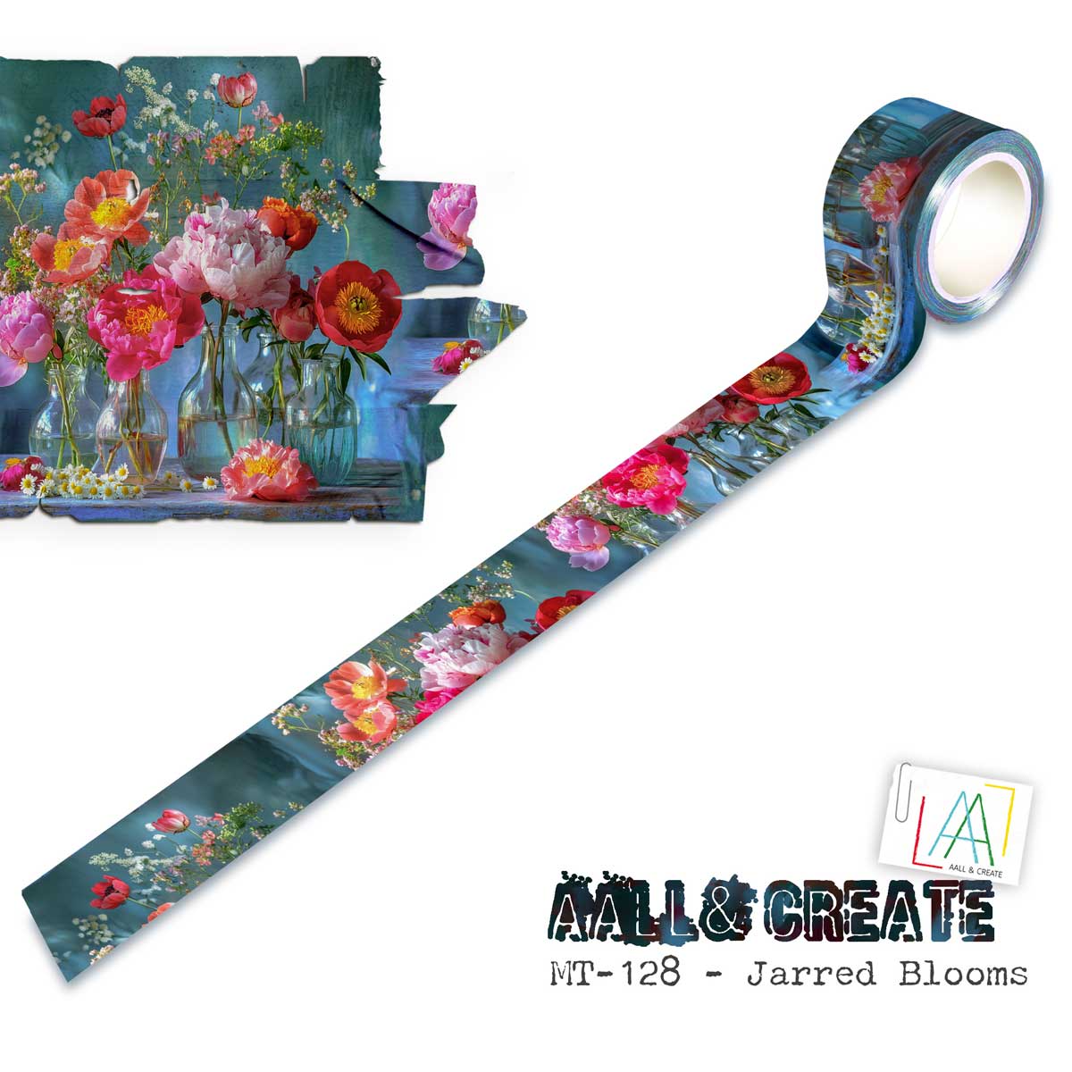 AALL & Create Layer It Up Washi Tape - Jarred Blooms [MT-128]