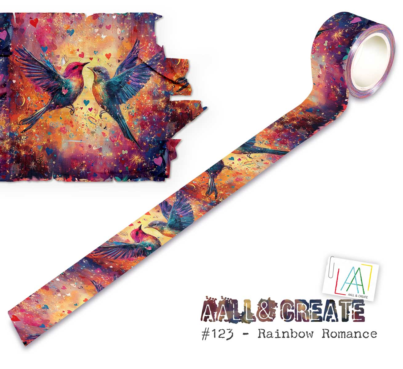 AALL & Create Layer It Up Washi Tape - Rainbow Romance #123