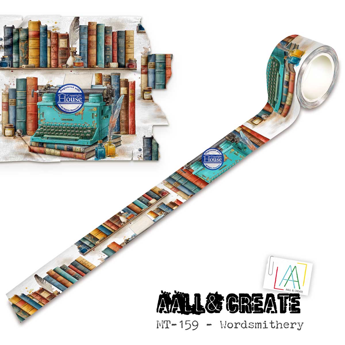 AALL & Create Layer It Up Washi Tape - Wordsmithery [MT-159]