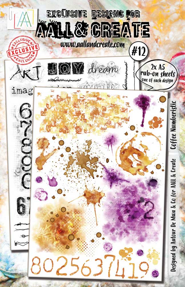 AALL And Create A5 Rub-Ons Coffee Numberistic main image 1