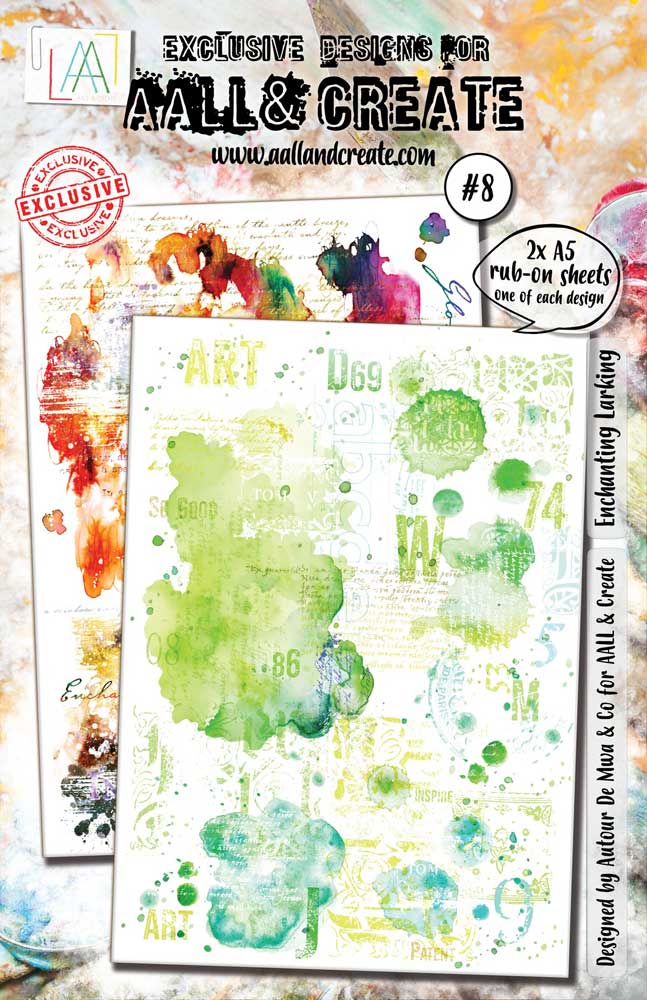 AALL & Create Rub-On Sheets - Enchanting Larking #8