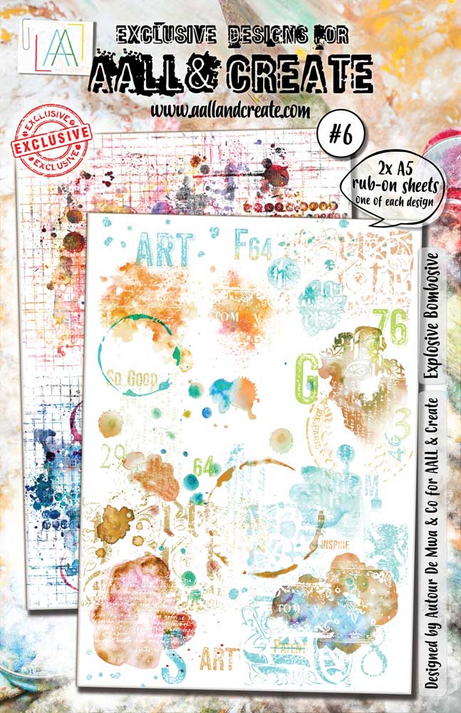 AALL & Create Rub-On Sheets - Explosive Bombosive #6