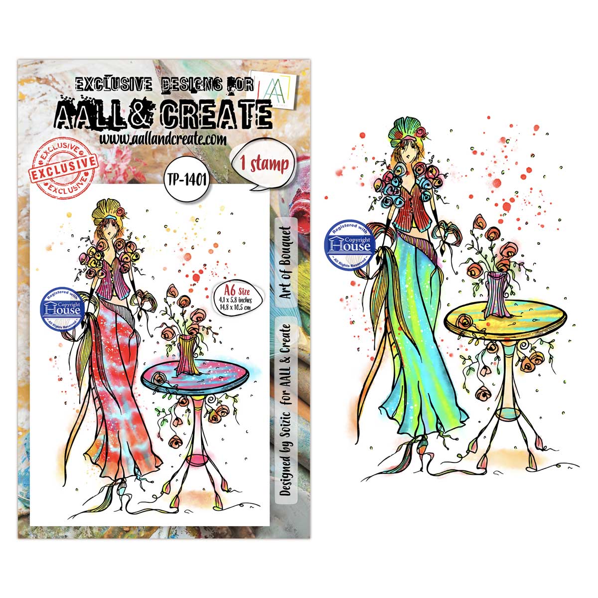 AALL & Create Stamp - Art Of Bouquet [TP-1401]