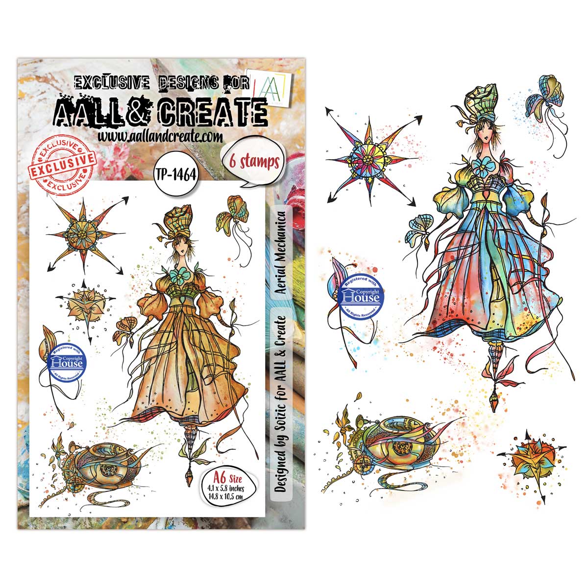 AALL & Create Stamp Set - Aerial Mechanica [TP-1464]