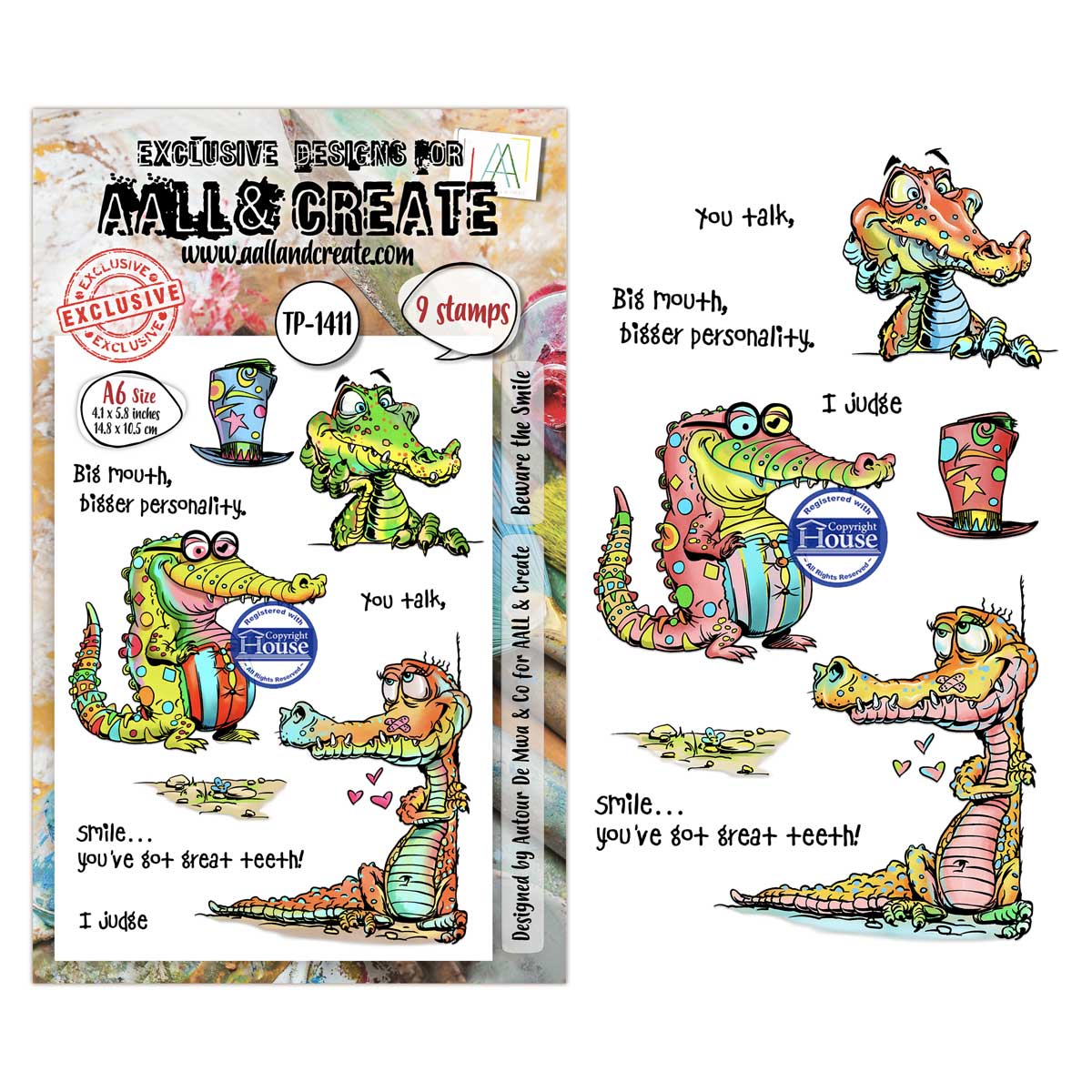 AALL & Create Stamp Set - Beware The Smile [TP-1411]