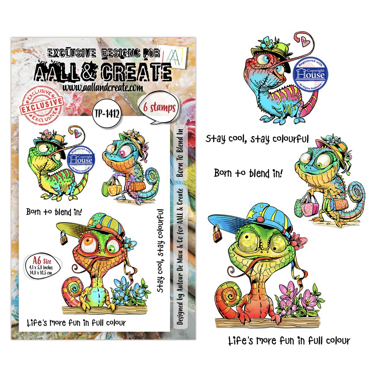 AALL & Create Stamp Set - Born To Blend In [TP-1412]
