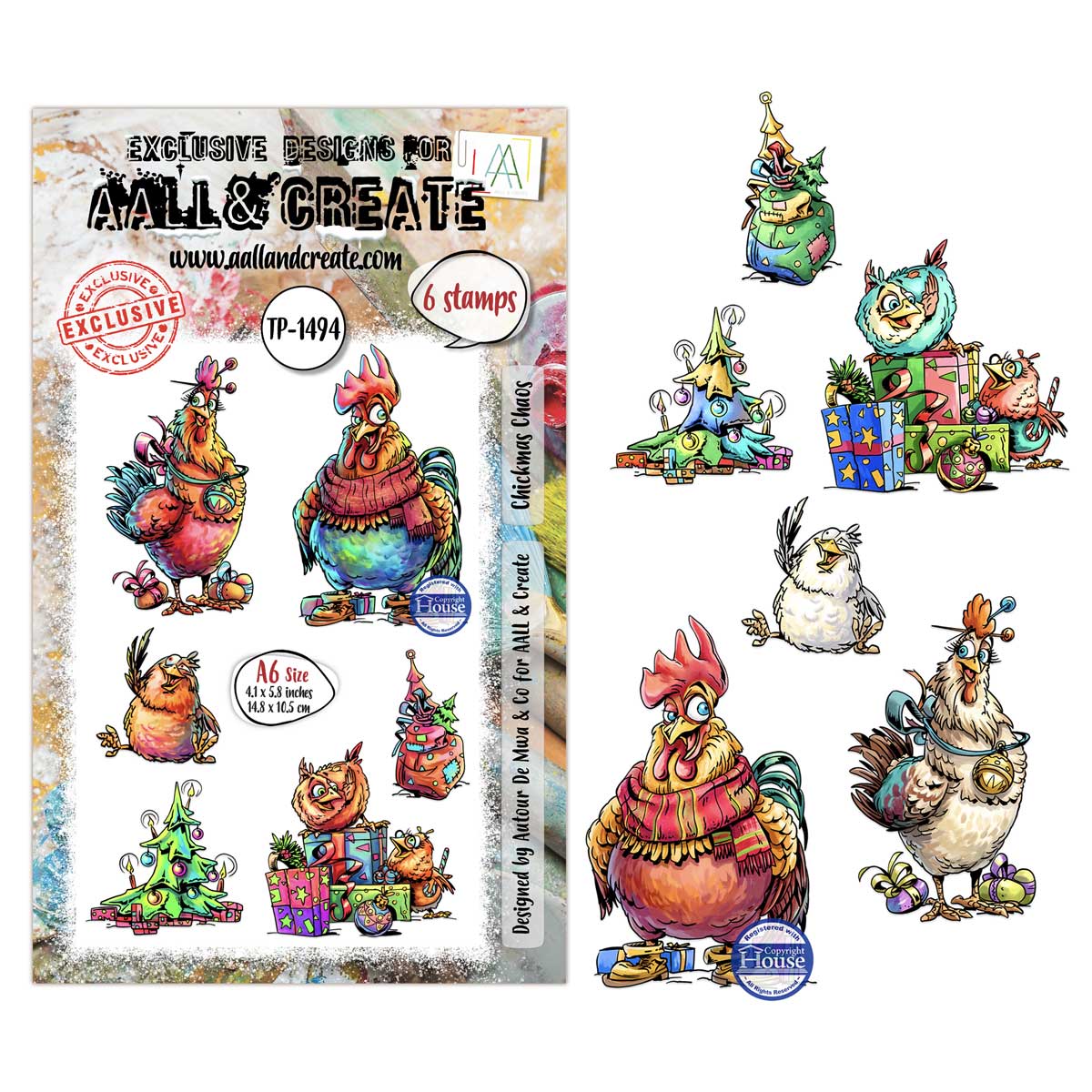AALL & Create Stamp Set - Chickmas Chaos [TP-1494]