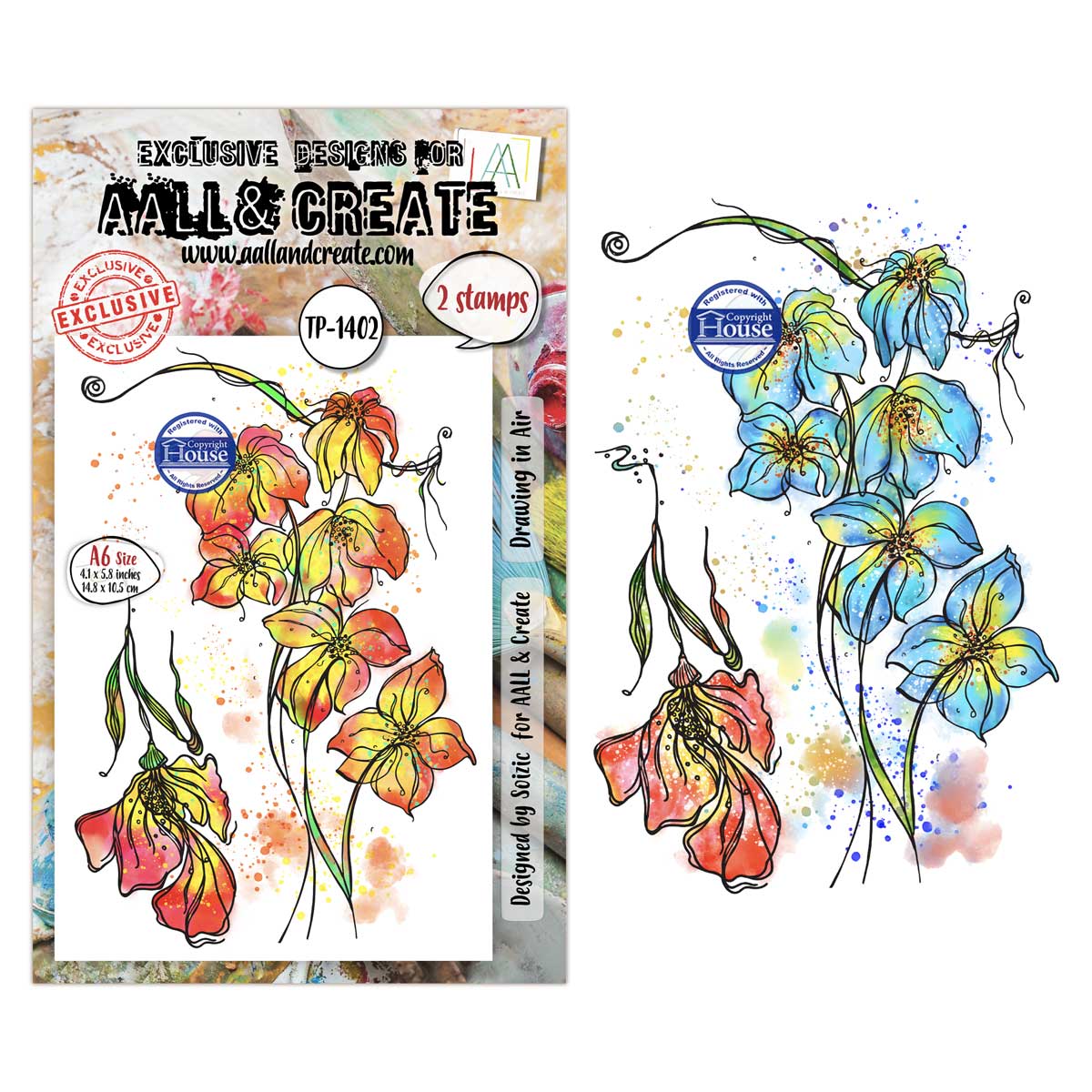 AALL & Create Stamp Set - Drawing In Air [TP-1402]