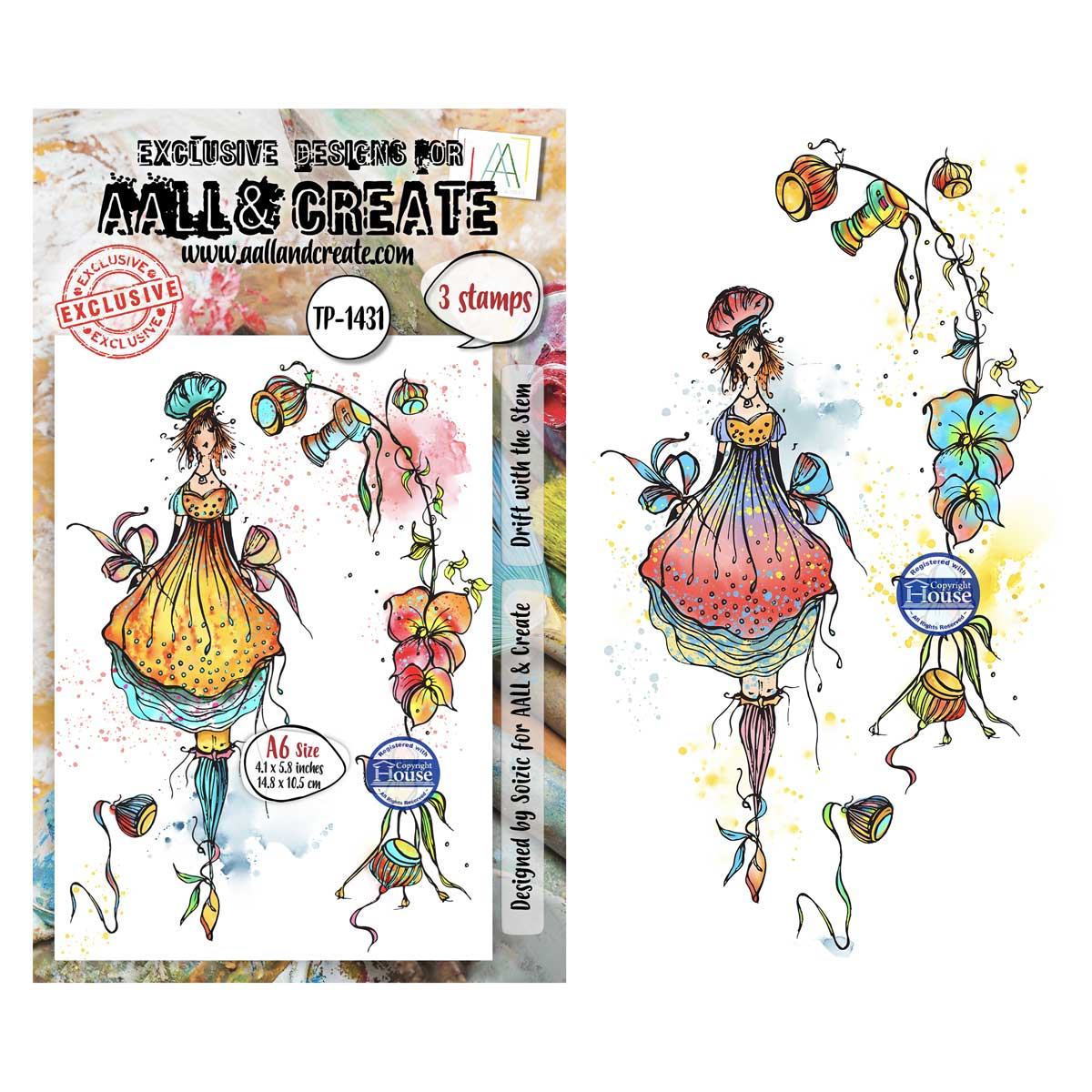 AALL & Create Stamp Set - Drift With The Stem [TP-1431]