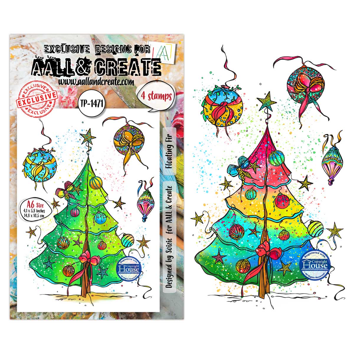 AALL & Create Stamp Set - Floating Fir [TP-1471]