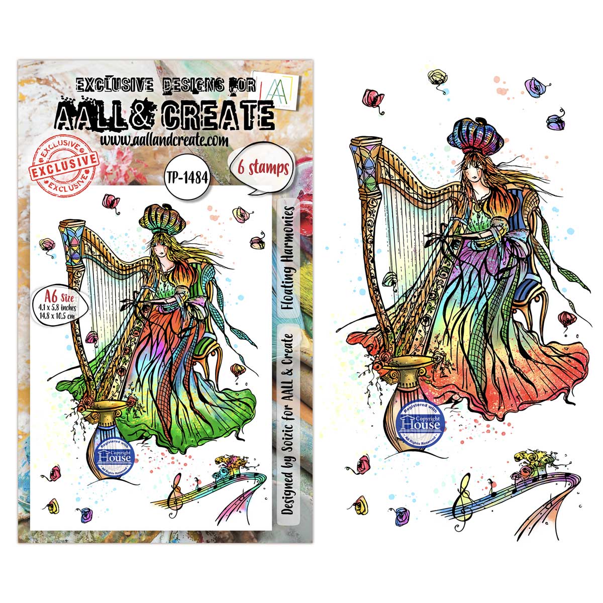 AALL & Create Stamp Set - Floating Harmonies [TP-1484]