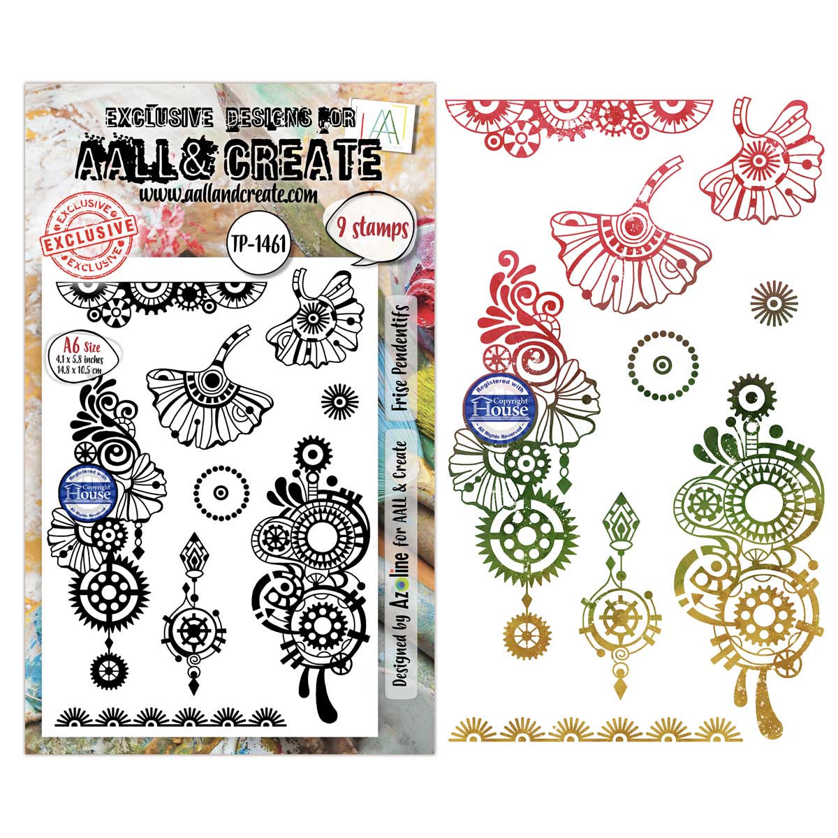 AALL & Create Stamp Set - Frise Pendentifs [TP-1461]