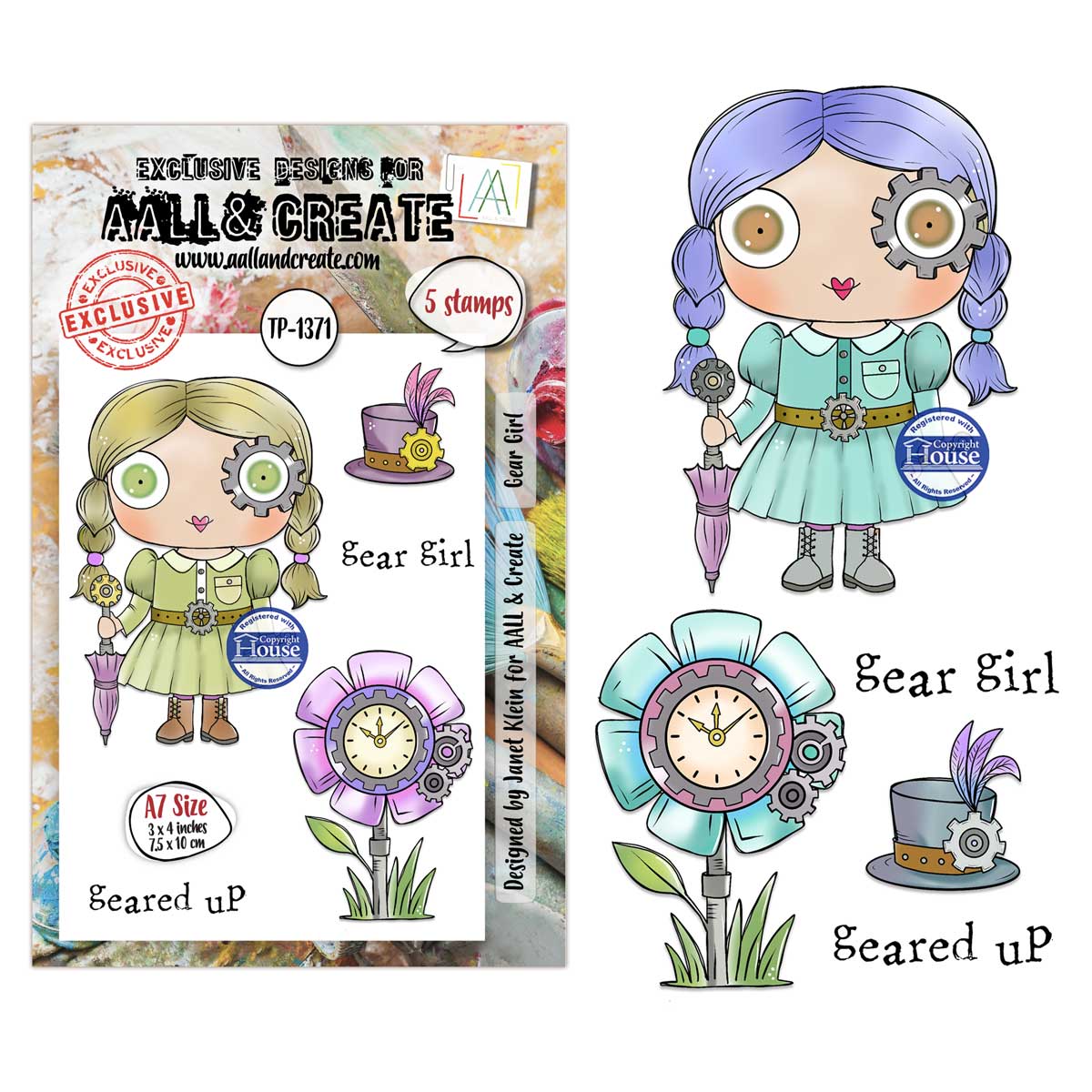AALL & Create Stamp Set - Gear Girl [TP-1371]