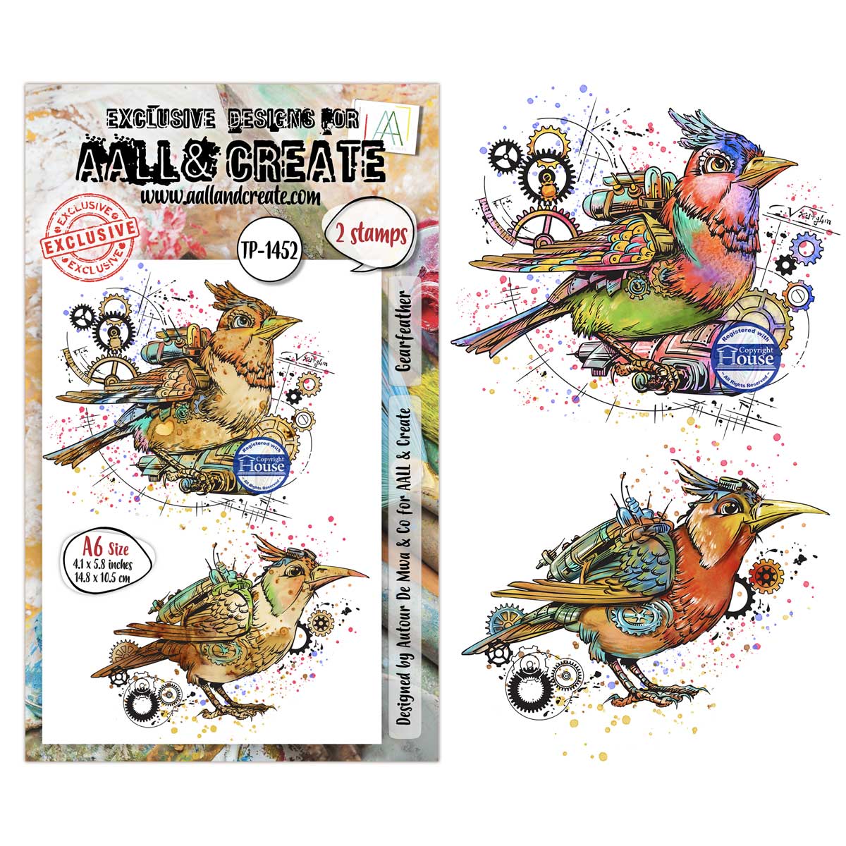 AALL & Create Stamp Set - Gearfeather [TP-1452]