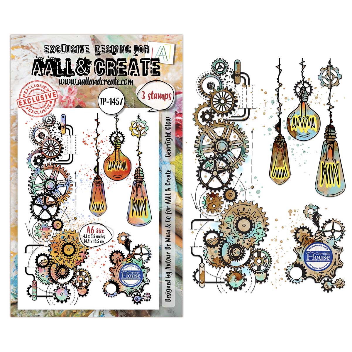 AALL & Create Stamp Set - Gearlight Glow [TP-1457]