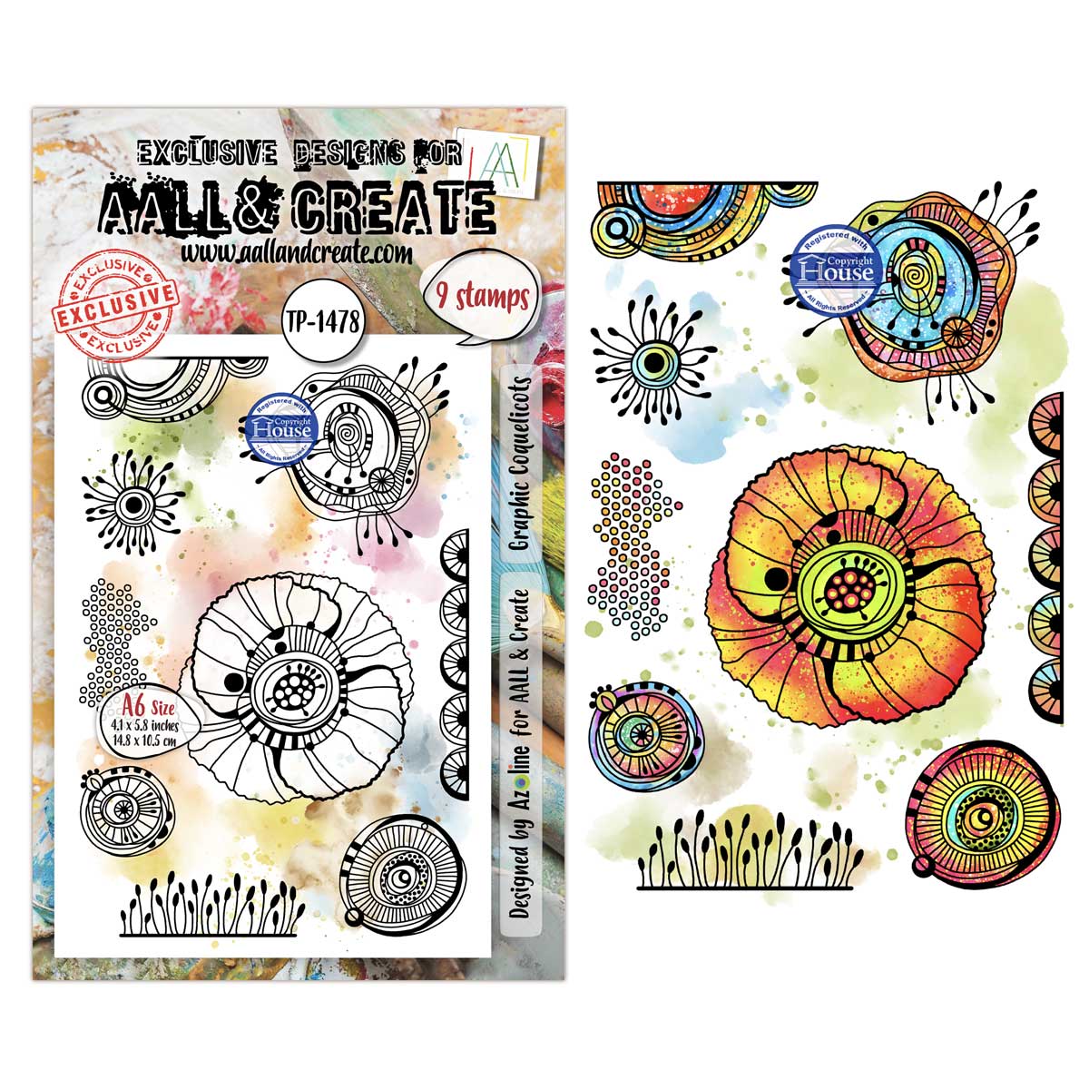 AALL & Create Stamp Set - Graphic Coquelicots [TP-1478]