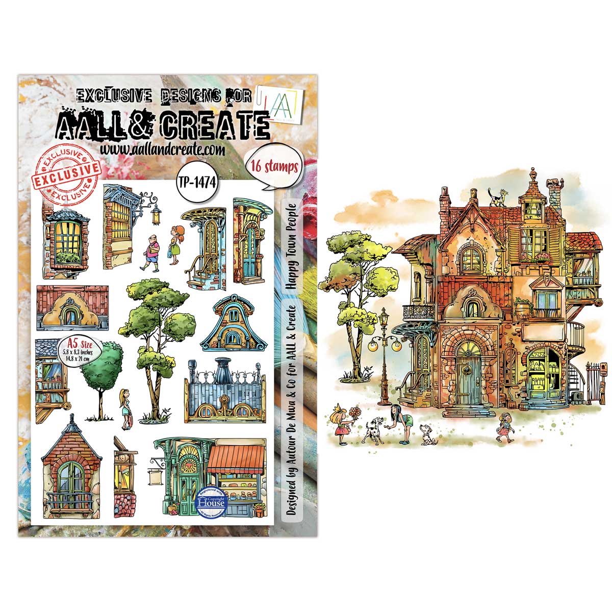 AALL & Create Stamp Set - Happy Town People [TP-1474]