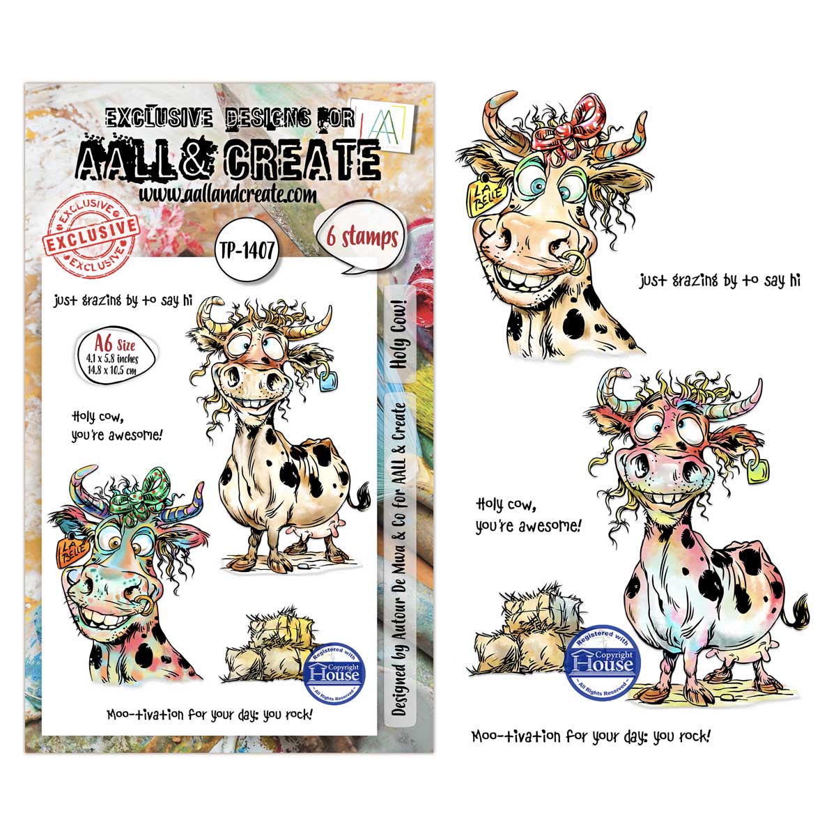 AALL & Create Stamp Set - Holy Cow! [TP-1407]