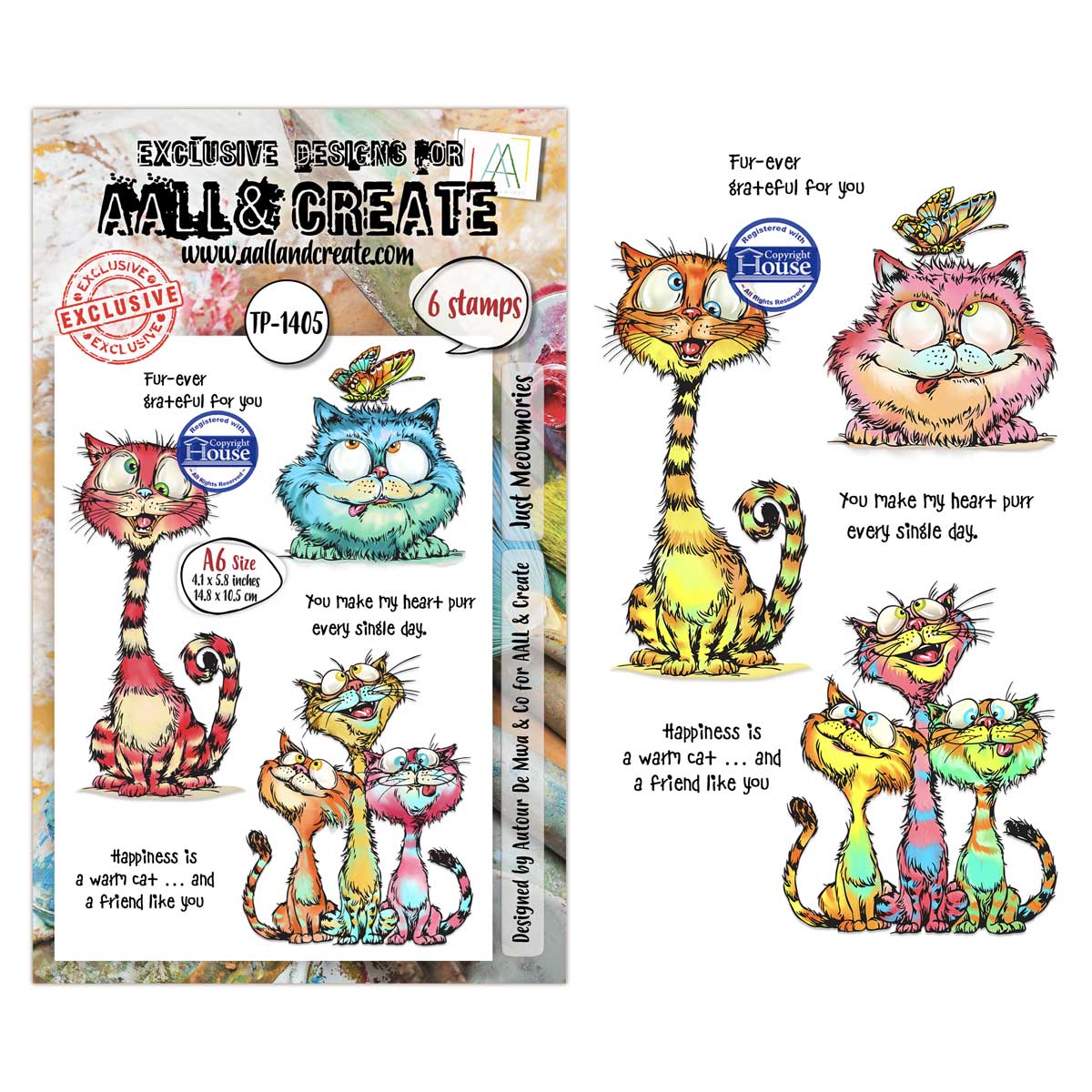 AALL & Create Stamp Set - Just Meowmories [TP-1405]