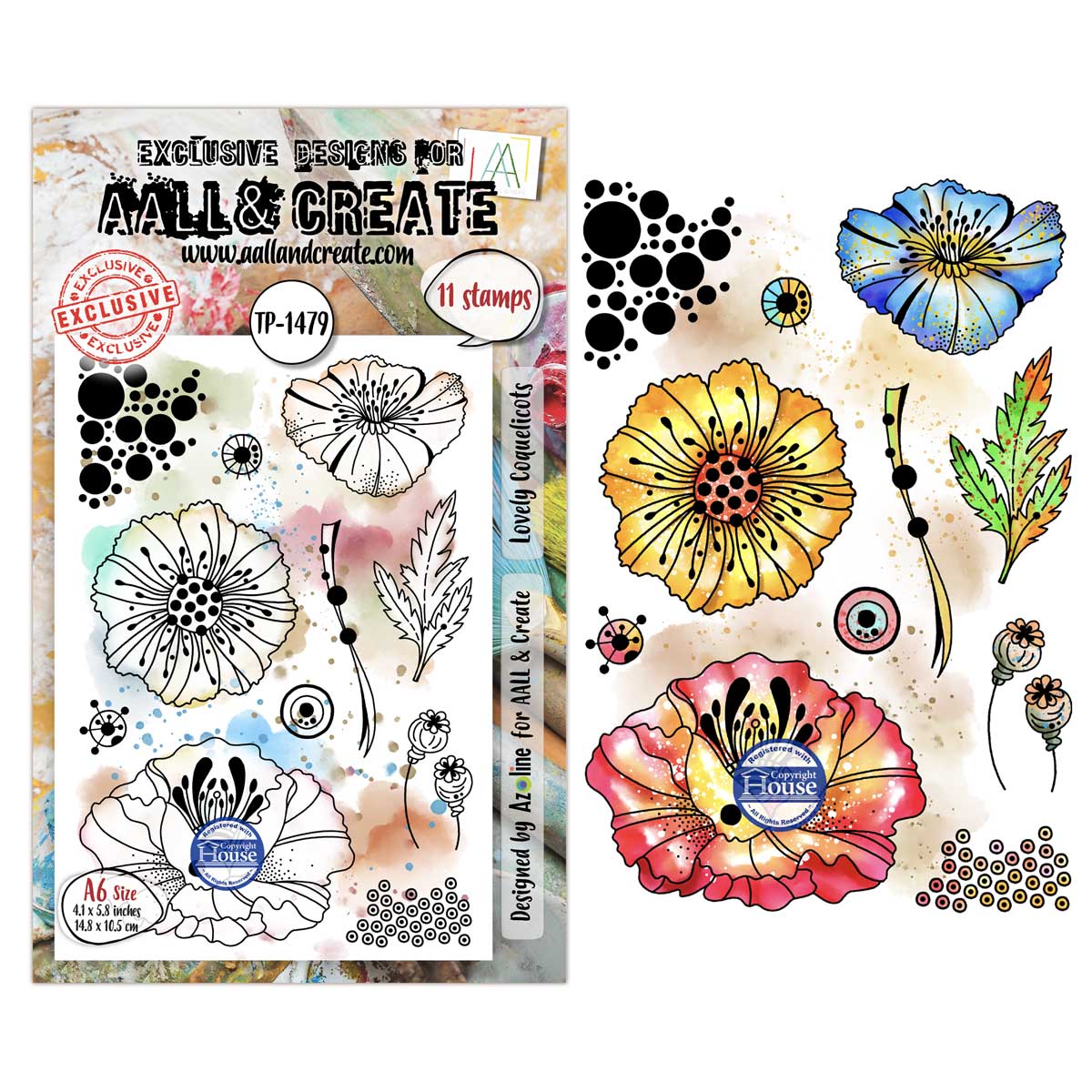 AALL & Create Stamp Set - Lovely Coquelicots [TP-1479]