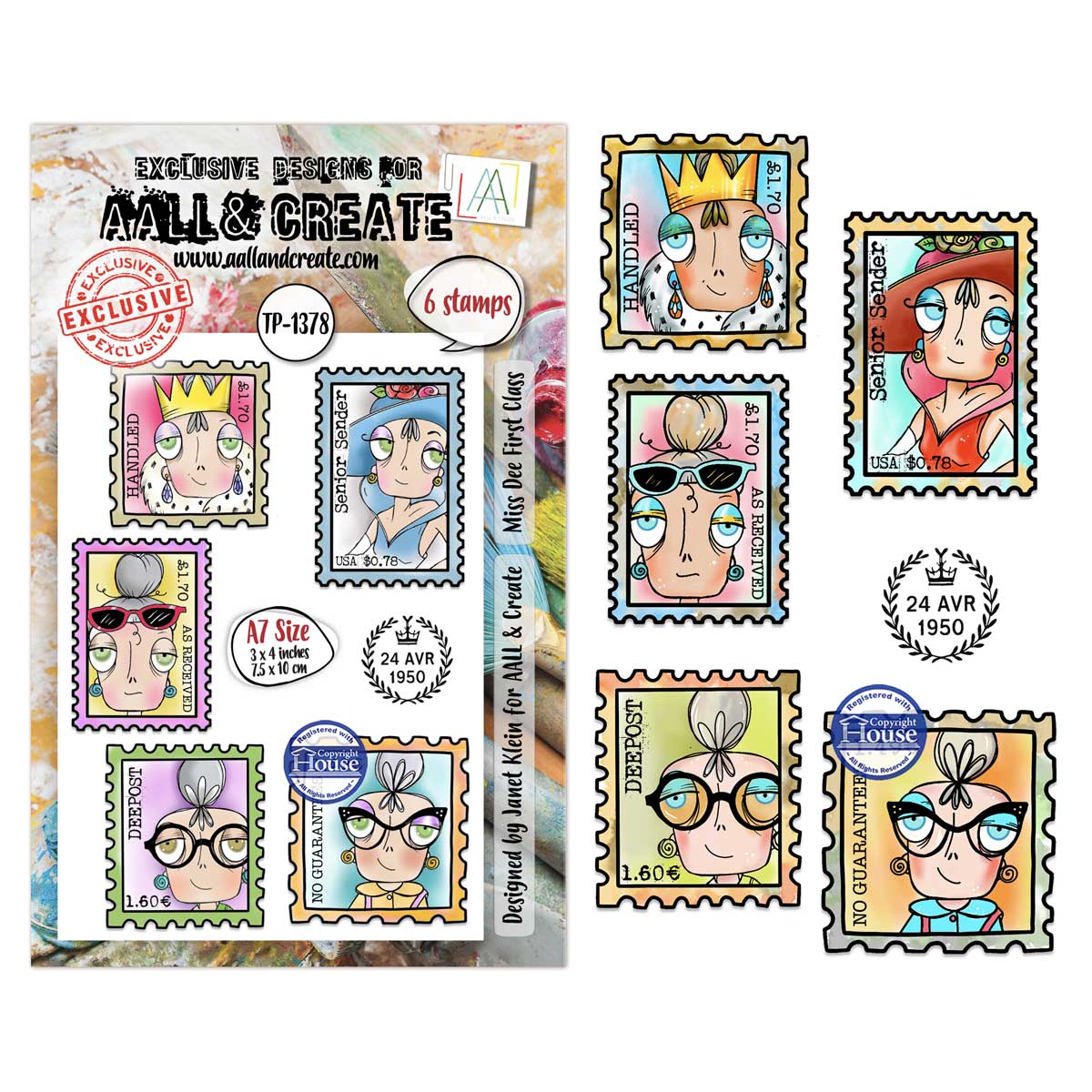AALL & Create Stamp Set - Miss Dee First Class [TP-1378]