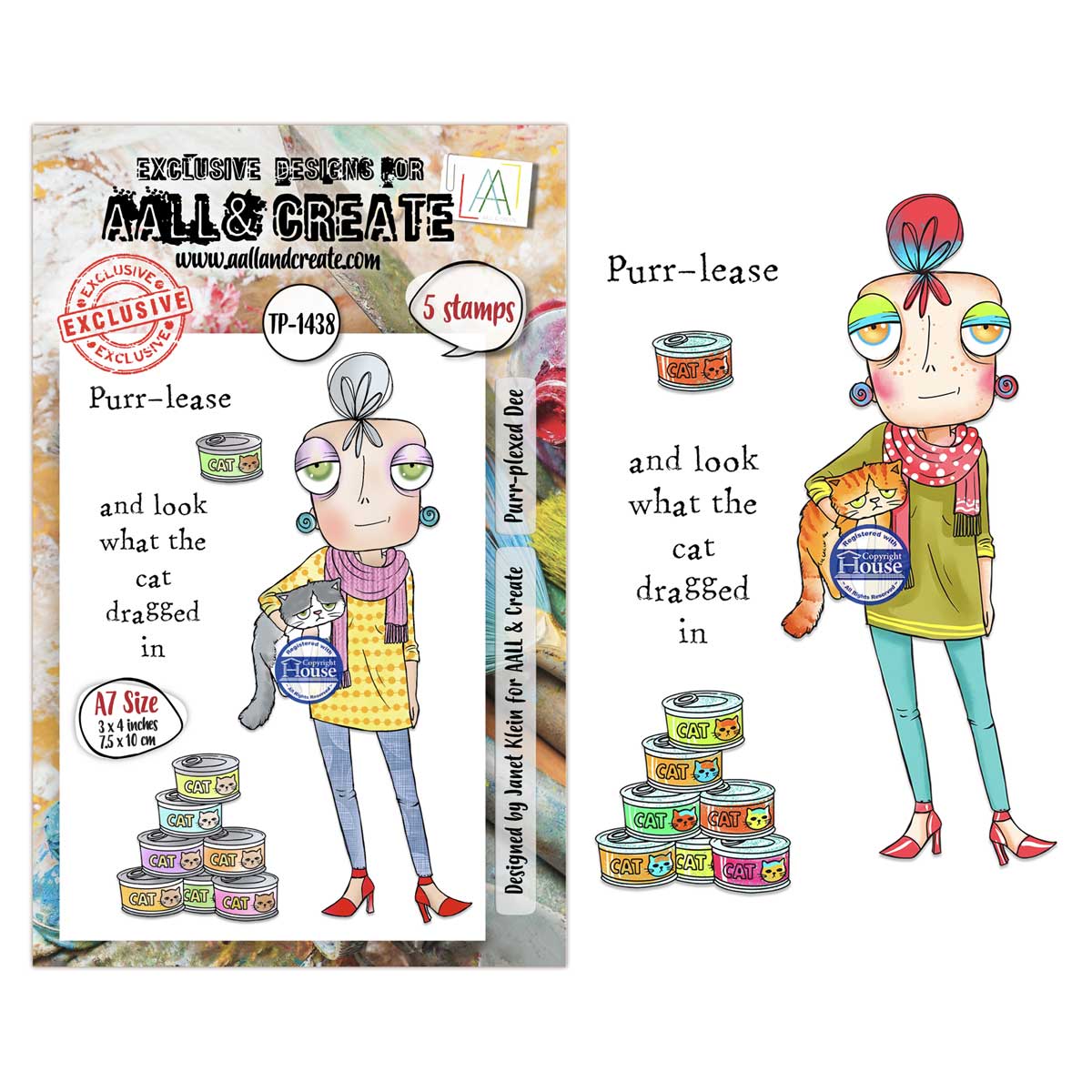 AALL & Create Stamp Set - Purr-Plexed Dee [TP-1438]