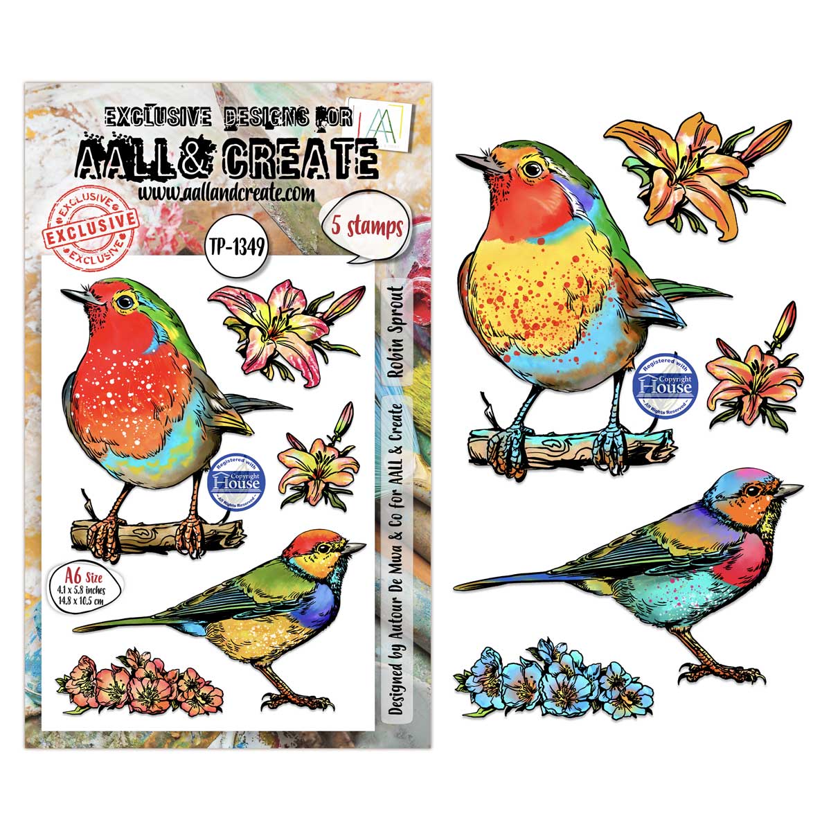 AALL & Create Stamp Set - Robin Sprout [TP-1349]