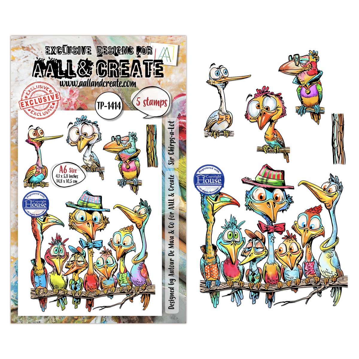 AALL & Create Stamp Set - Sir Chirps-a-Lot [TP-1414]