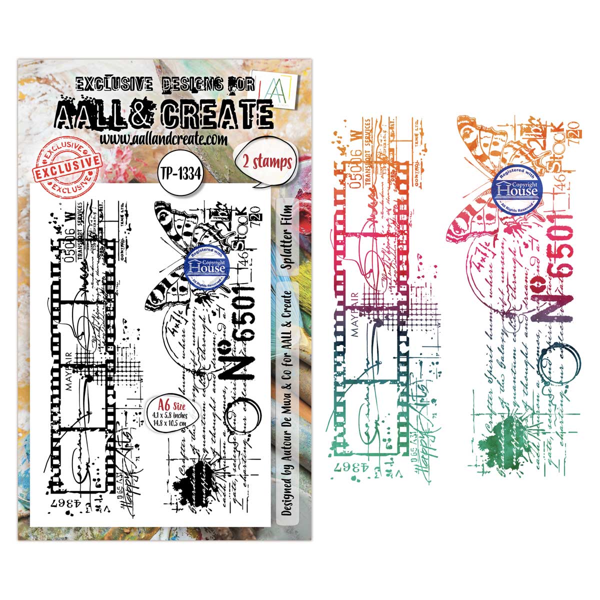 AALL & Create Stamp Set - Splatter Film [TP-1334]