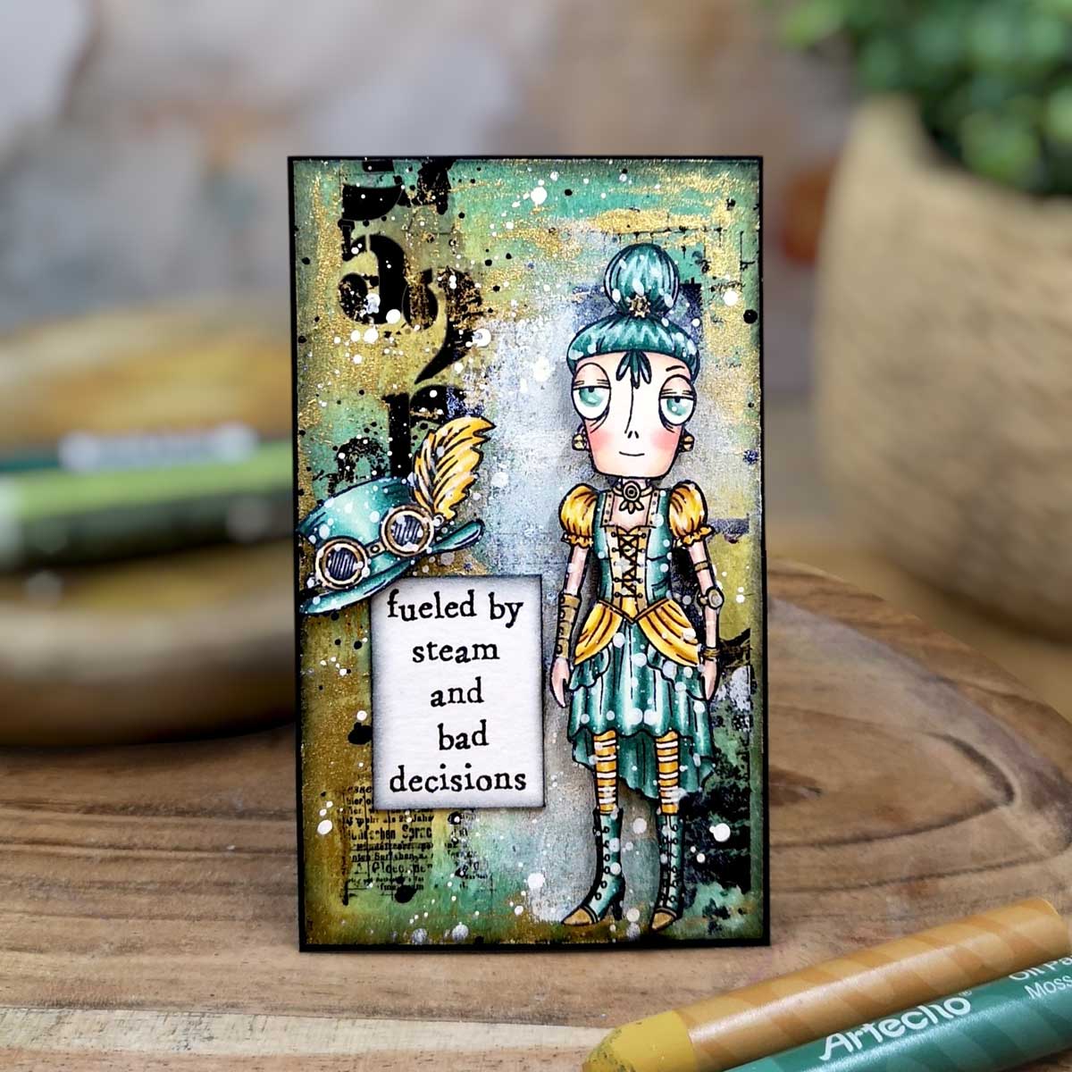AALL & Create Stamp Set - Steaming Dee [TP-1375] - Image 4