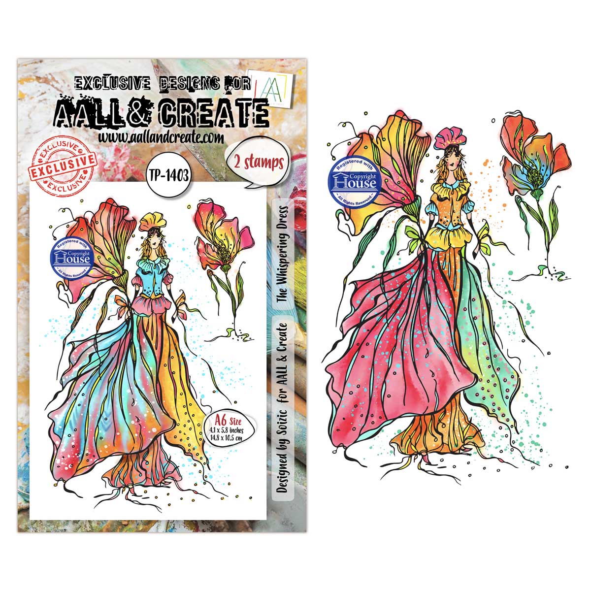 AALL & Create Stamp Set - The Whispering Dress [TP-1403]