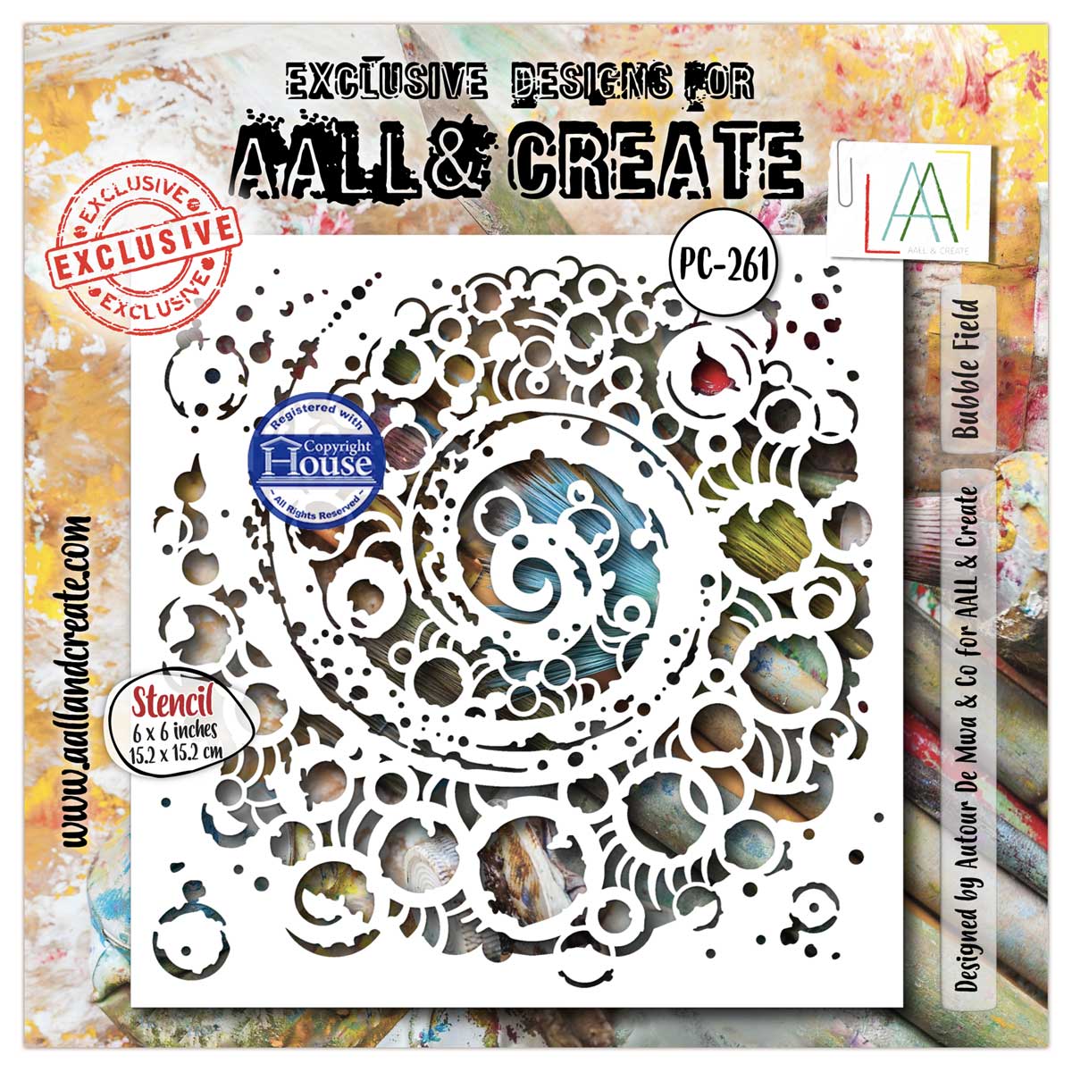 AALL & Create Stencil - Bubble Field [PC-261]