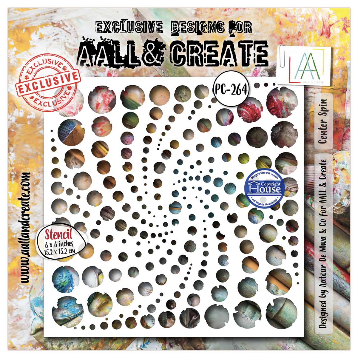AALL & Create Stencil - Center Spin [PC-264]