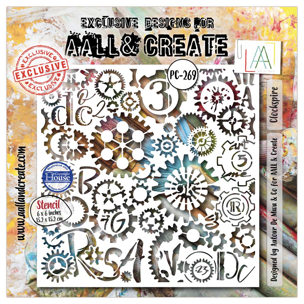AALL & Create Stencil - Clockspire [PC-269]