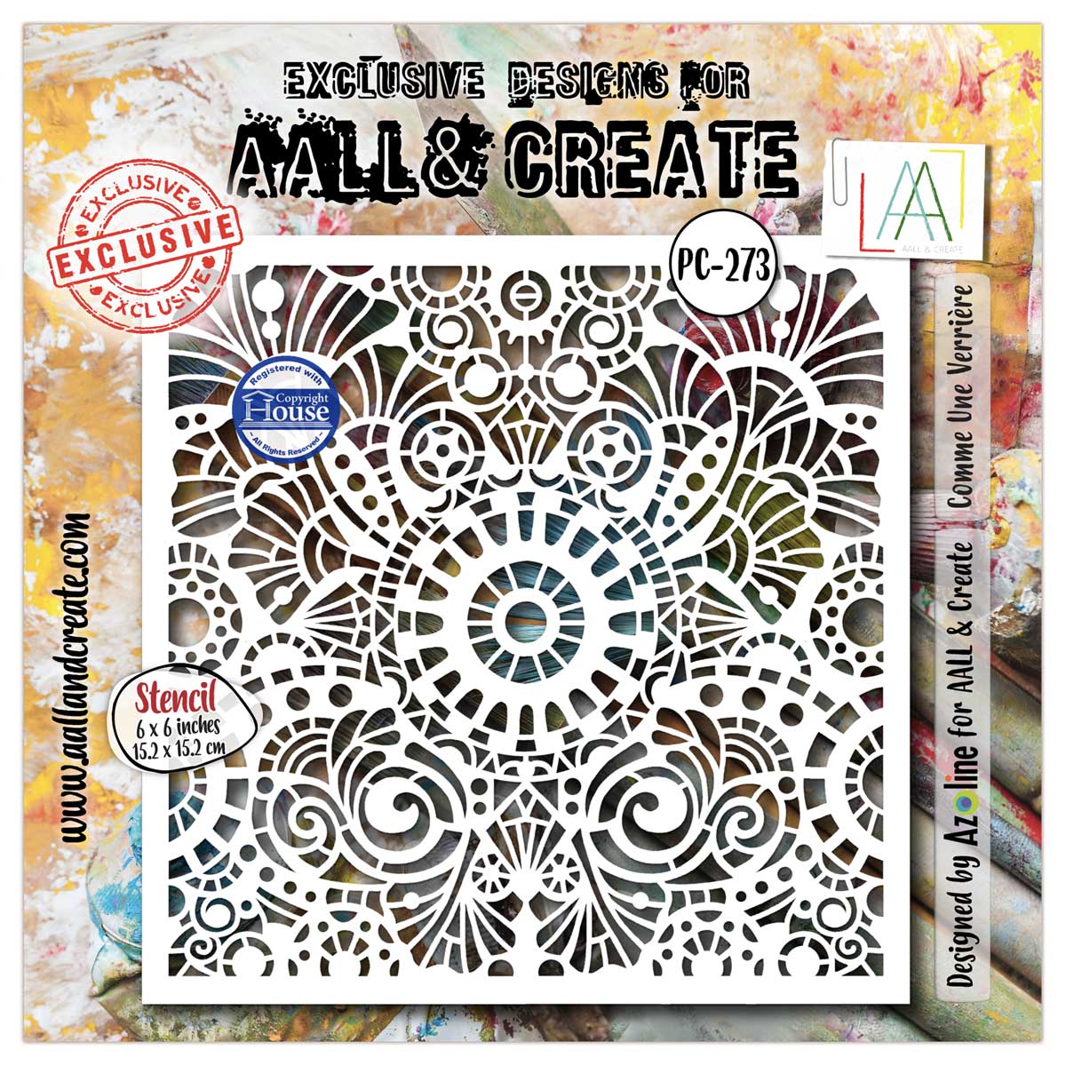 AALL & Create Stencil - Comme Une Verriere [PC-273]