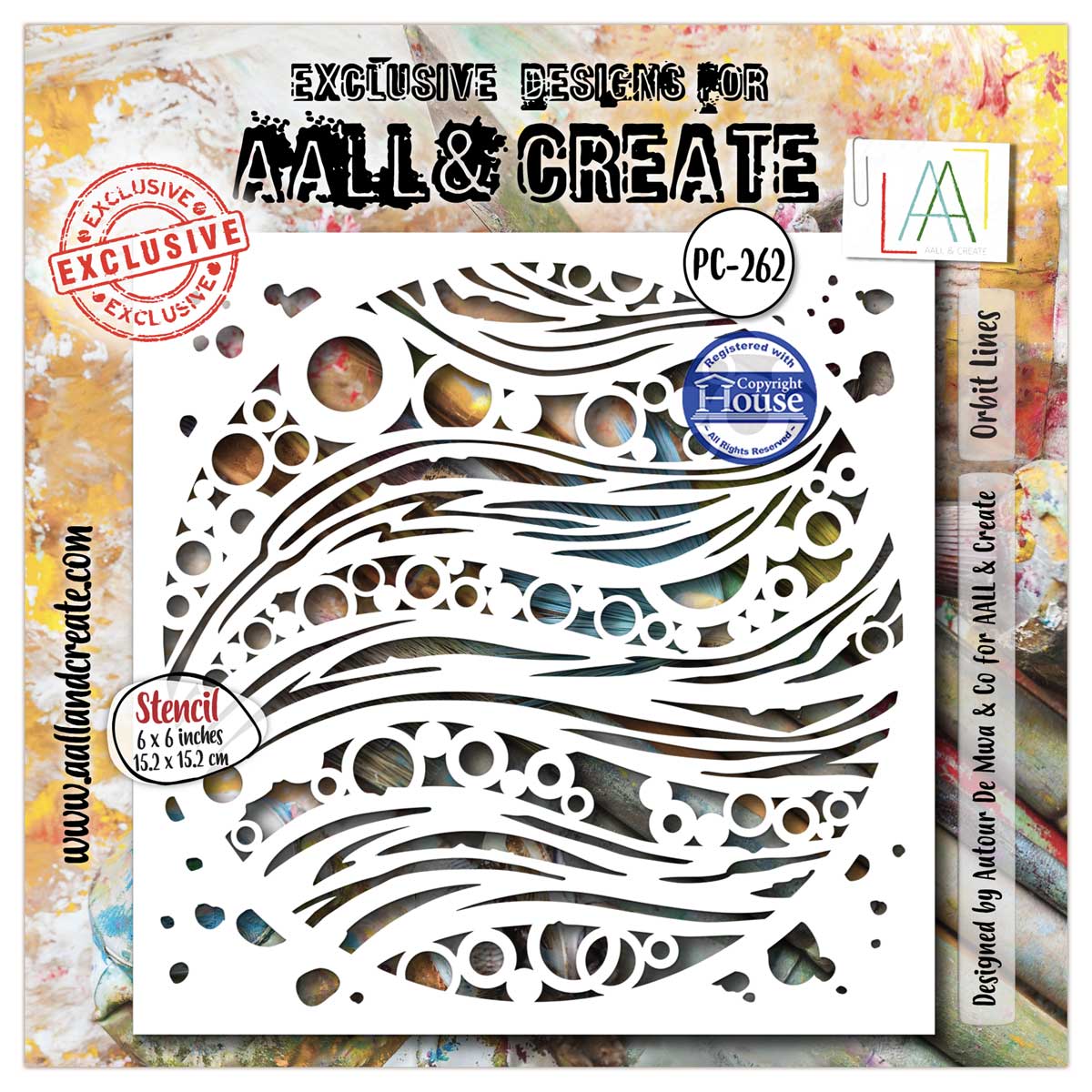 AALL & Create Stencil - Orbit Lines [PC-262]
