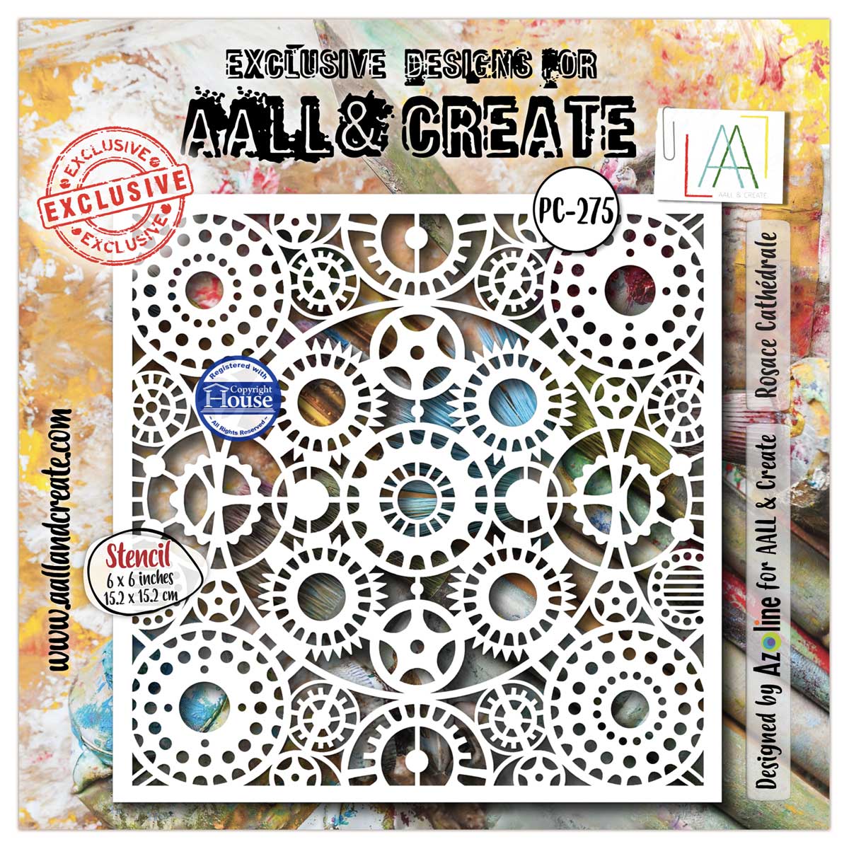 AALL & Create Stencil - Rosace Cathedrale [PC-275]