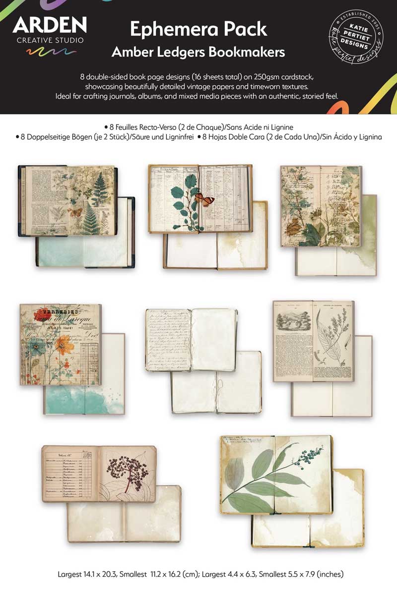 Arden Creative Studio Amber Ledgers Collection - Ephemera Pack - Bookmakers [ACSEP0018]