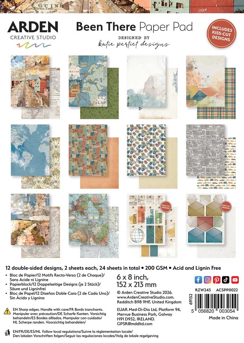 Arden Creative Studio Been There Collection - 6" x 8" Paper Pad [ACSPP0022]