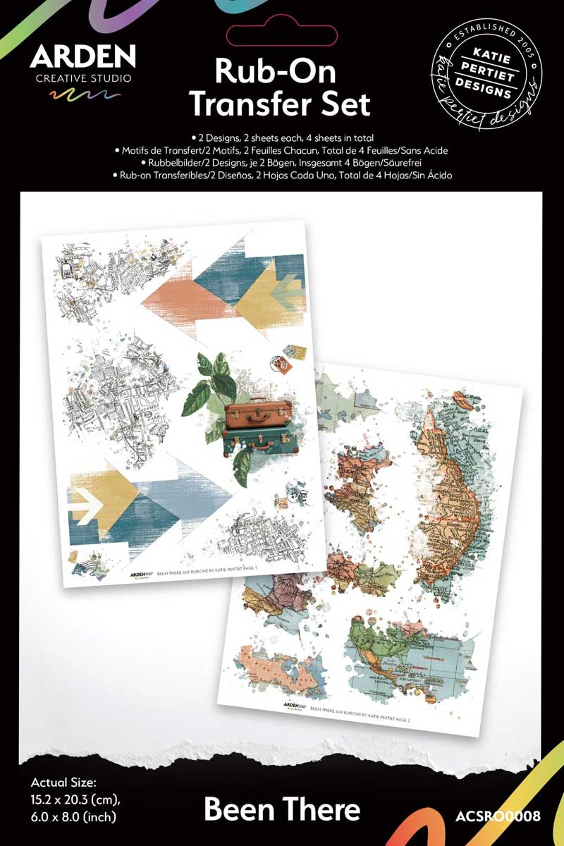 Arden Creative Studio Been There Collection - Rub-On Transfer Set [ACSRO0008]