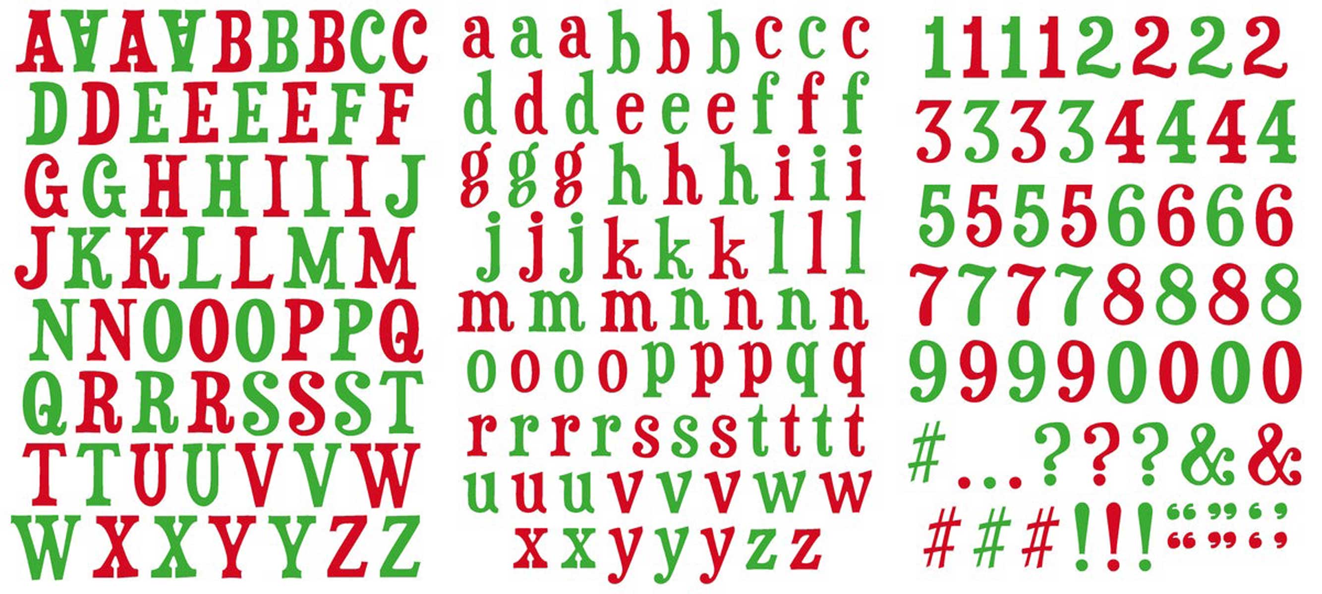 Arden Creative Studio / Cathie Shuttleworth Vintage Christmas Collection - Alphabet Stickers [ACSAS0001] - Image 2