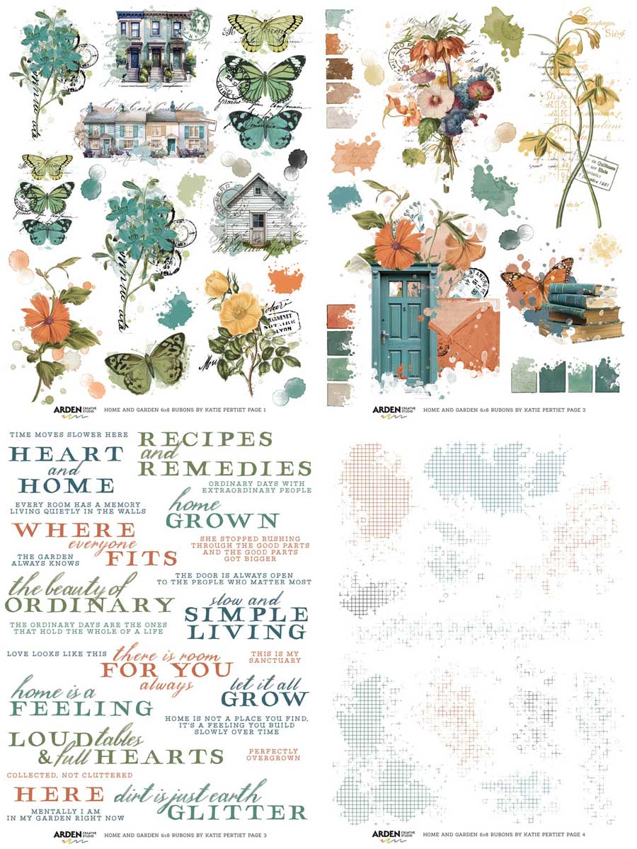Arden Creative Studio Home & Garden Collection - Rub On Transfer Set [ACSRO0014] - Image 2