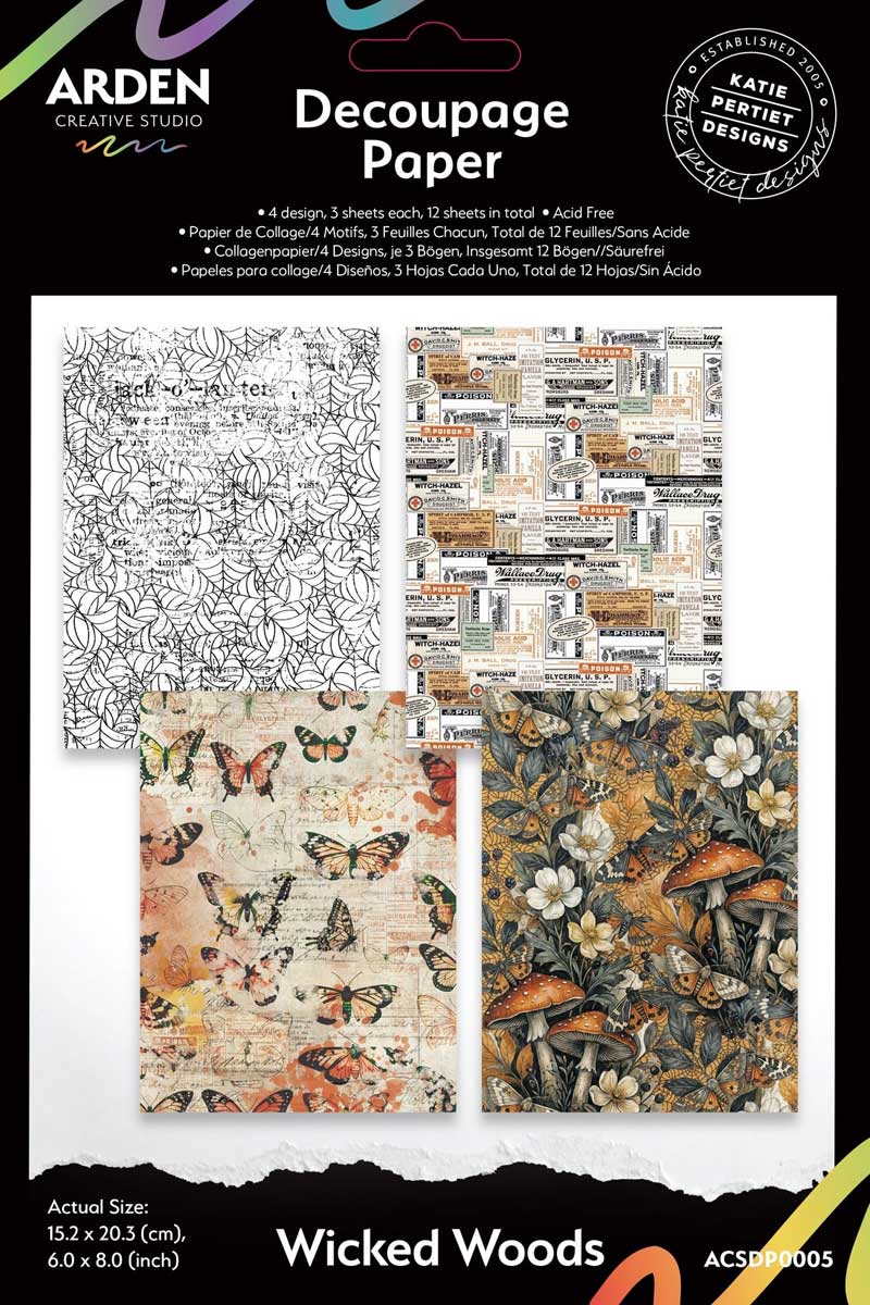 Arden Creative Studio Wicked Woods Collection - 6" x 8" Decoupage Paper [ACSDP0005]