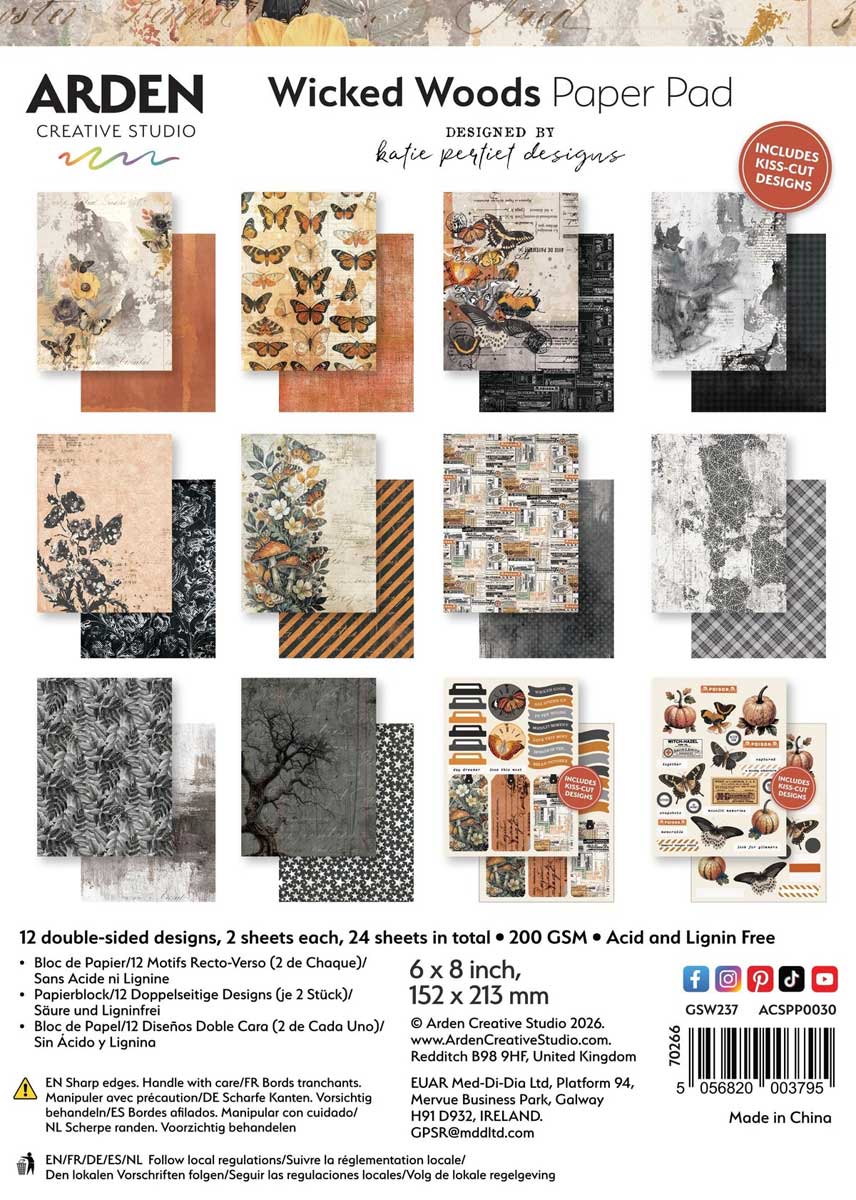 Arden Creative Studio Wicked Woods Collection - 6" x 8" Paper Pad [ACSPP0030]