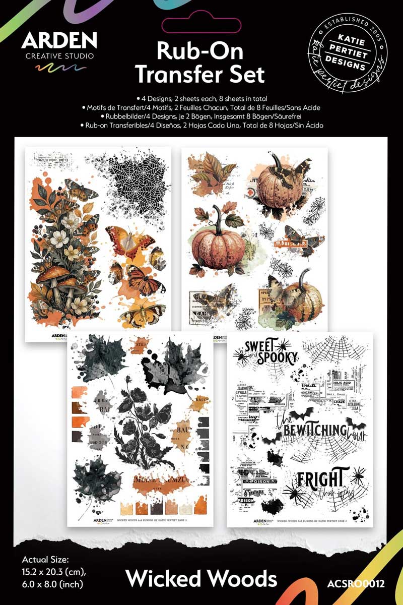 Arden Creative Studio Wicked Woods Collection - Rub On Transfer Set [ACSRO0012]