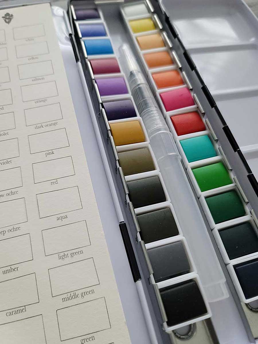 Bailey Rae Studio 24 Color Watercolor Paint Palette - Image 2