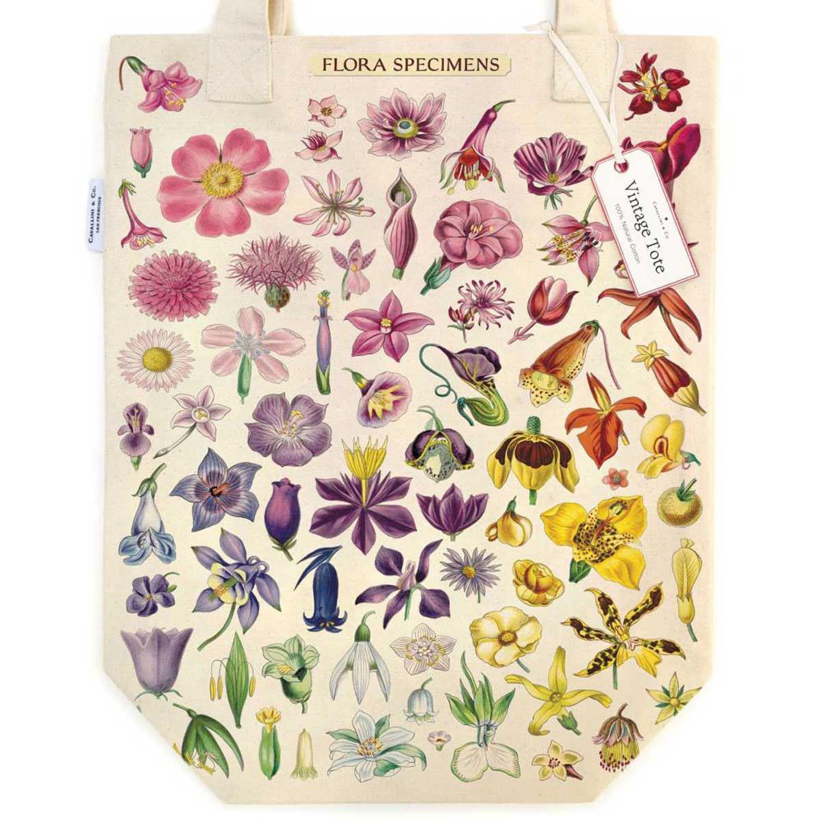 Cavallini Vintage Tote - Flora Specimens [TB/FLRSPEC] - Image 2