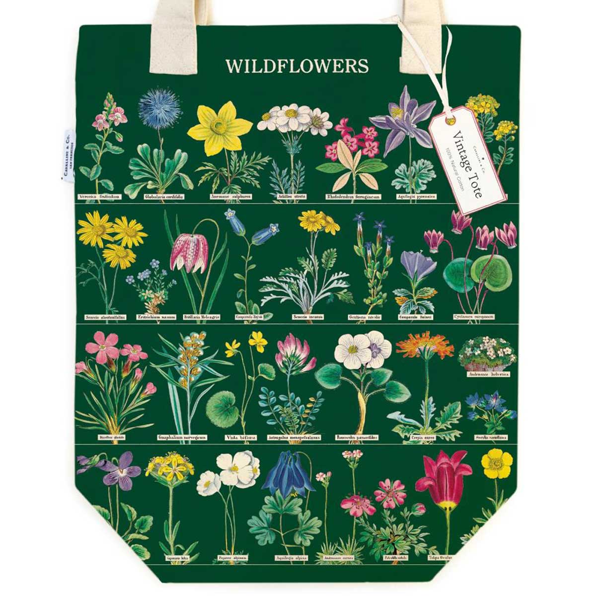 Cavallini Vintage Tote - Wildflowers [TB/WF2] - Image 2