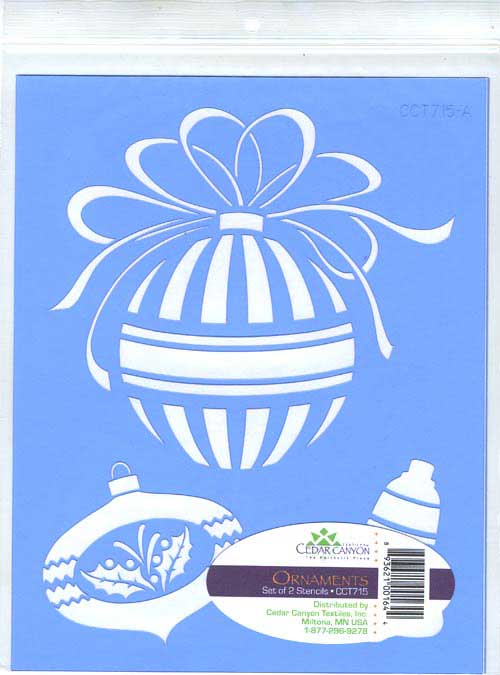 Cedar Canyon Stencils - Ornaments [CCT715]