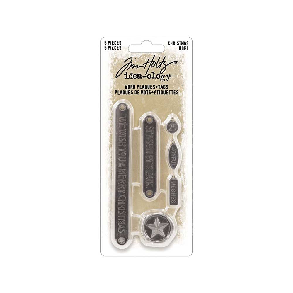 Christmas 2023 Idea-ology by Tim Holtz - [TH94352] Word Plaques & Tags